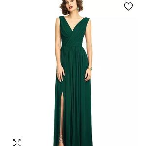 Emerald bridesmaid dress